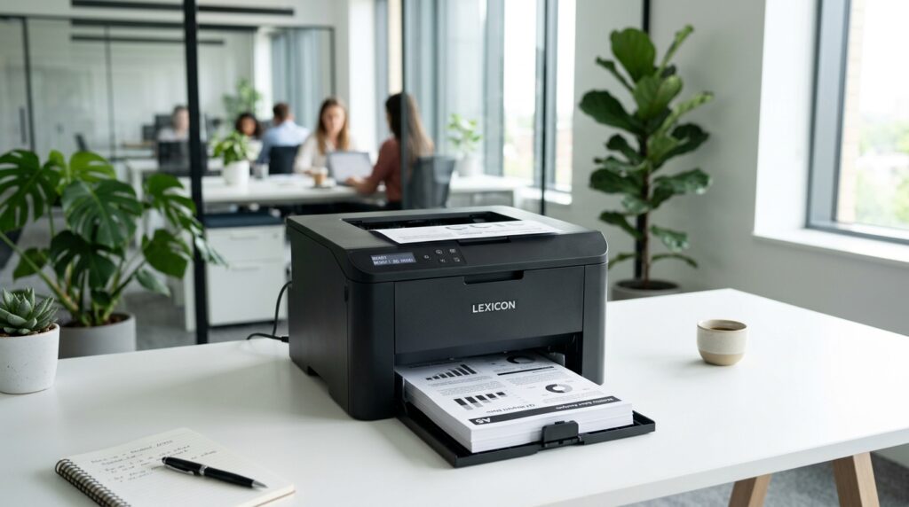 A5 Black and White Printer: The Complete UK Business Buying Guide 3 A5 black and white printer in a modern UK office
