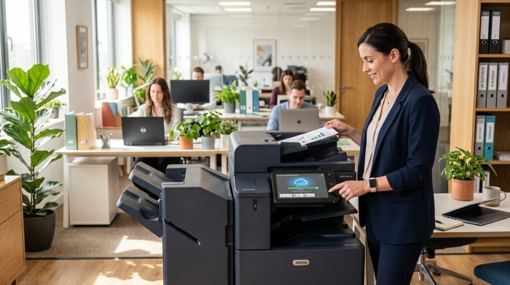 Commercial Photocopier Sale in UK: Complete Business Buying Guide 1 Commercial photocopier for sale in a modern UK office
