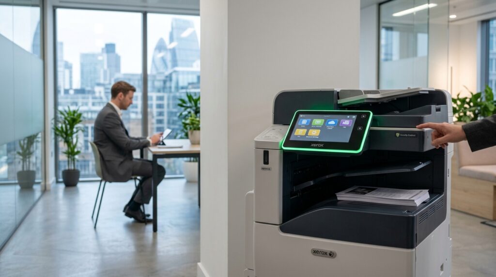 How to Choose the Best Xerox Machines for Your Business 4 Professional Xerox machines for sale in a modern UK office